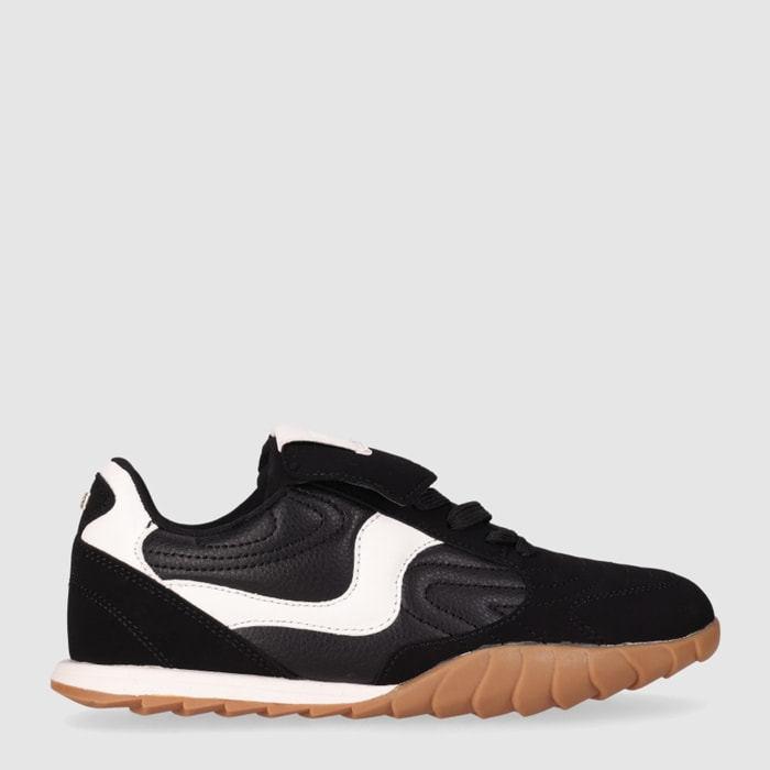 Deportivos de Tejido - Negro - Tacón: Bajo