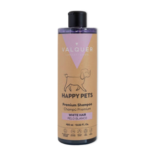 Champú Premium para Mascotas de Pelo Blanco - 400 ml