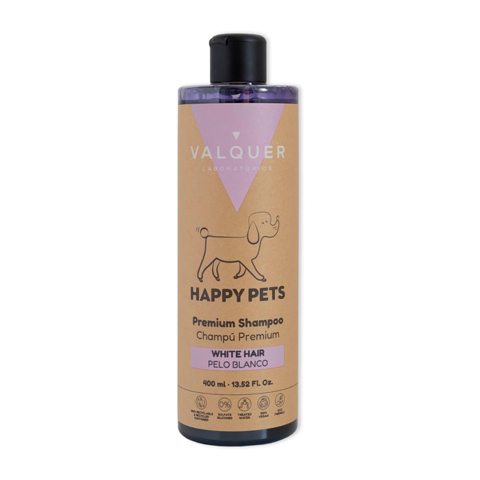 Champú Premium para Mascotas de Pelo Blanco - 400 ml