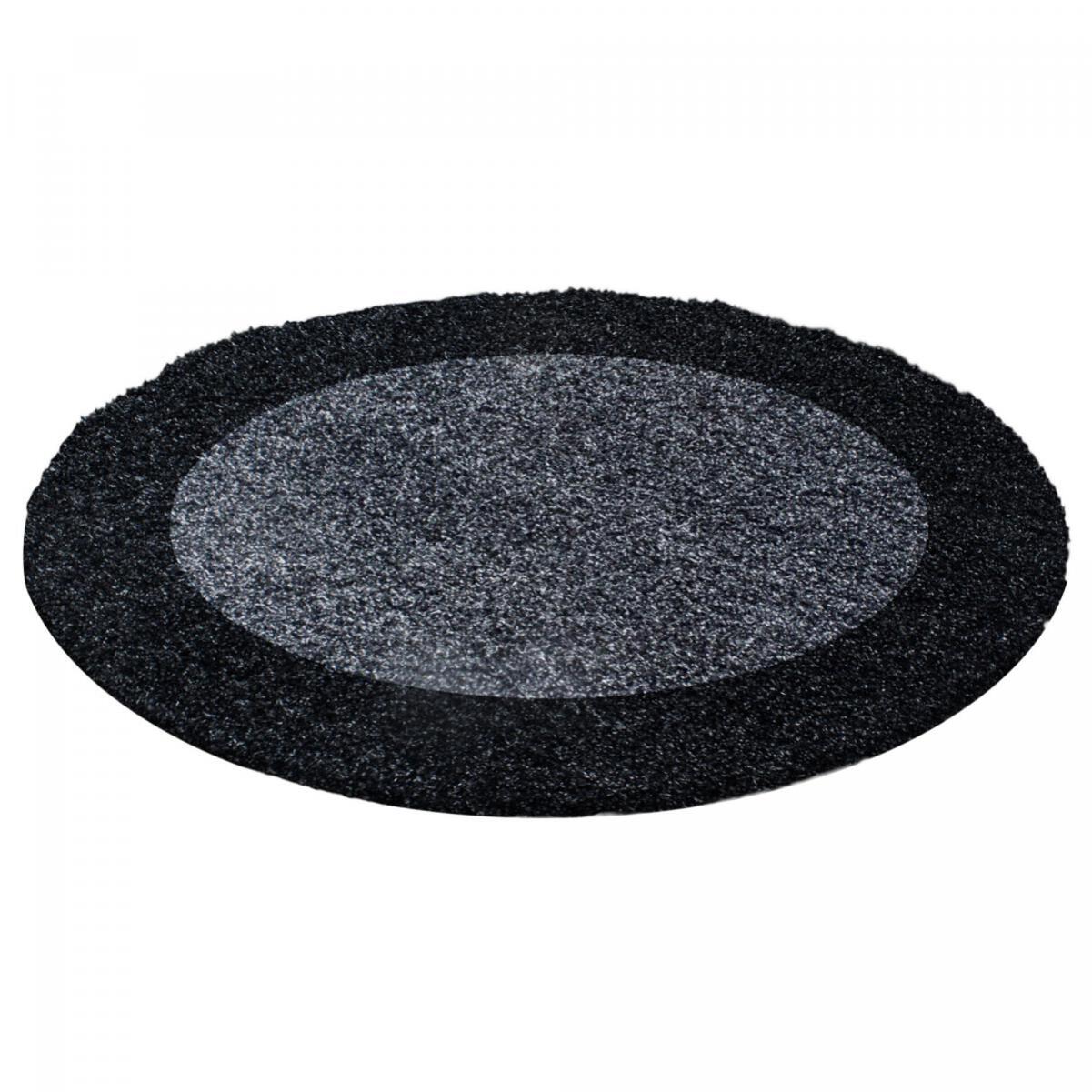 Tapis poils longs shaggy tissé motif simple NIVA