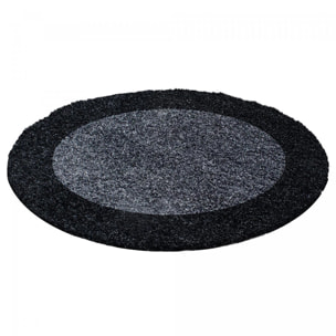 Tapis poils longs shaggy tissé motif simple NIVA