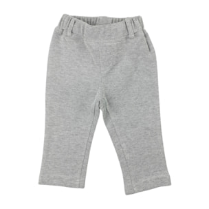 PANTALONE FELPA TAGLIO CLASSICO GRIGIO LATTE