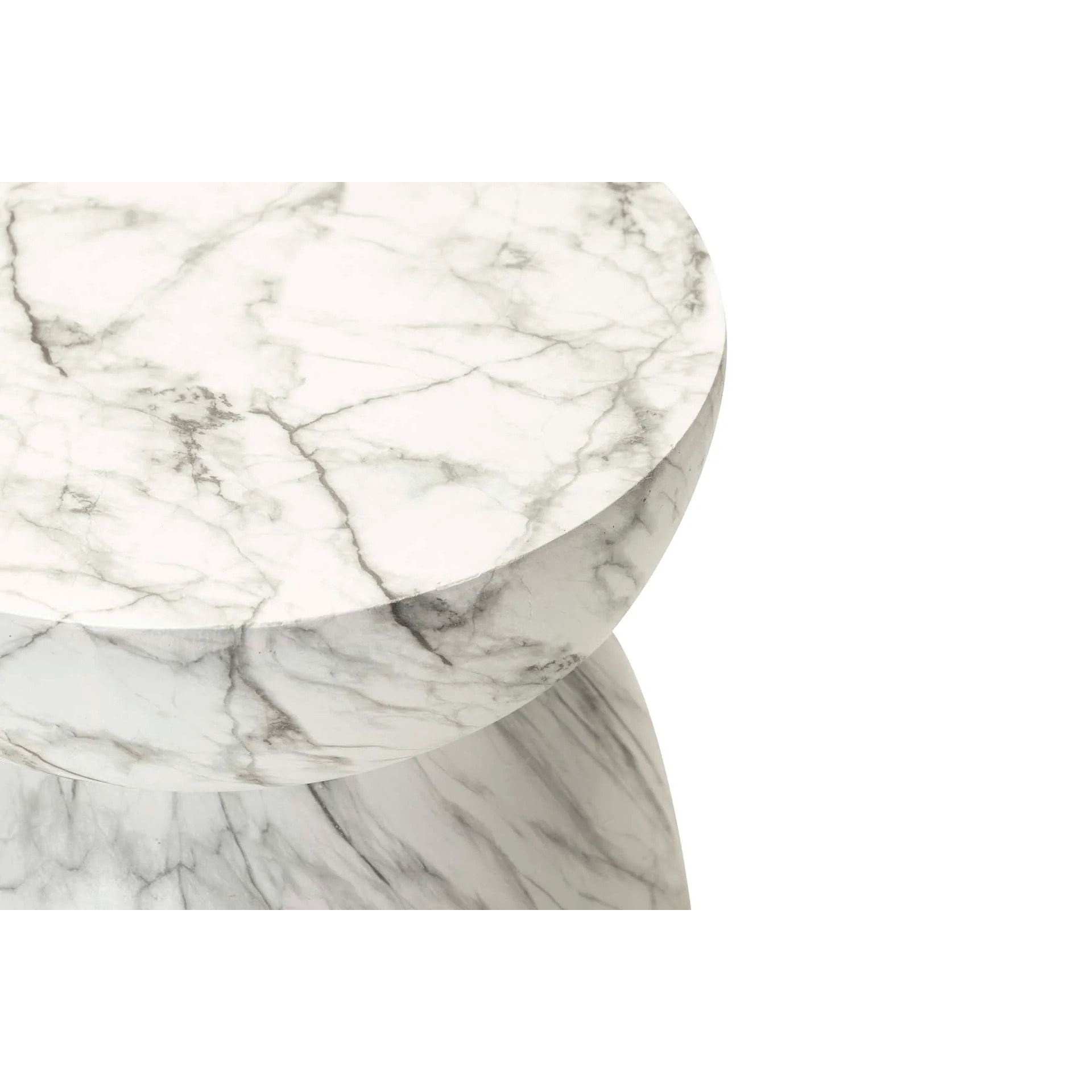 Mesa Auxiliar Taburete Blanco Sedit 41x41x47 Cm