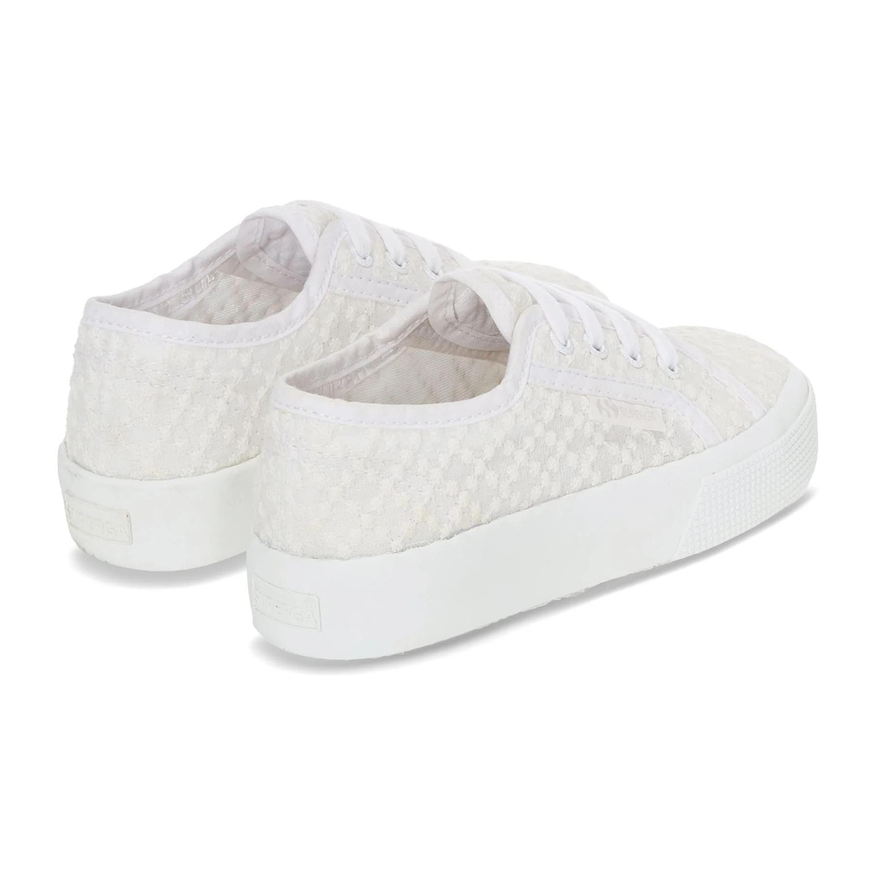 Superga Zapatos de mujer Cuña Chica 2730 KIDS MACRAME RHOMBUS