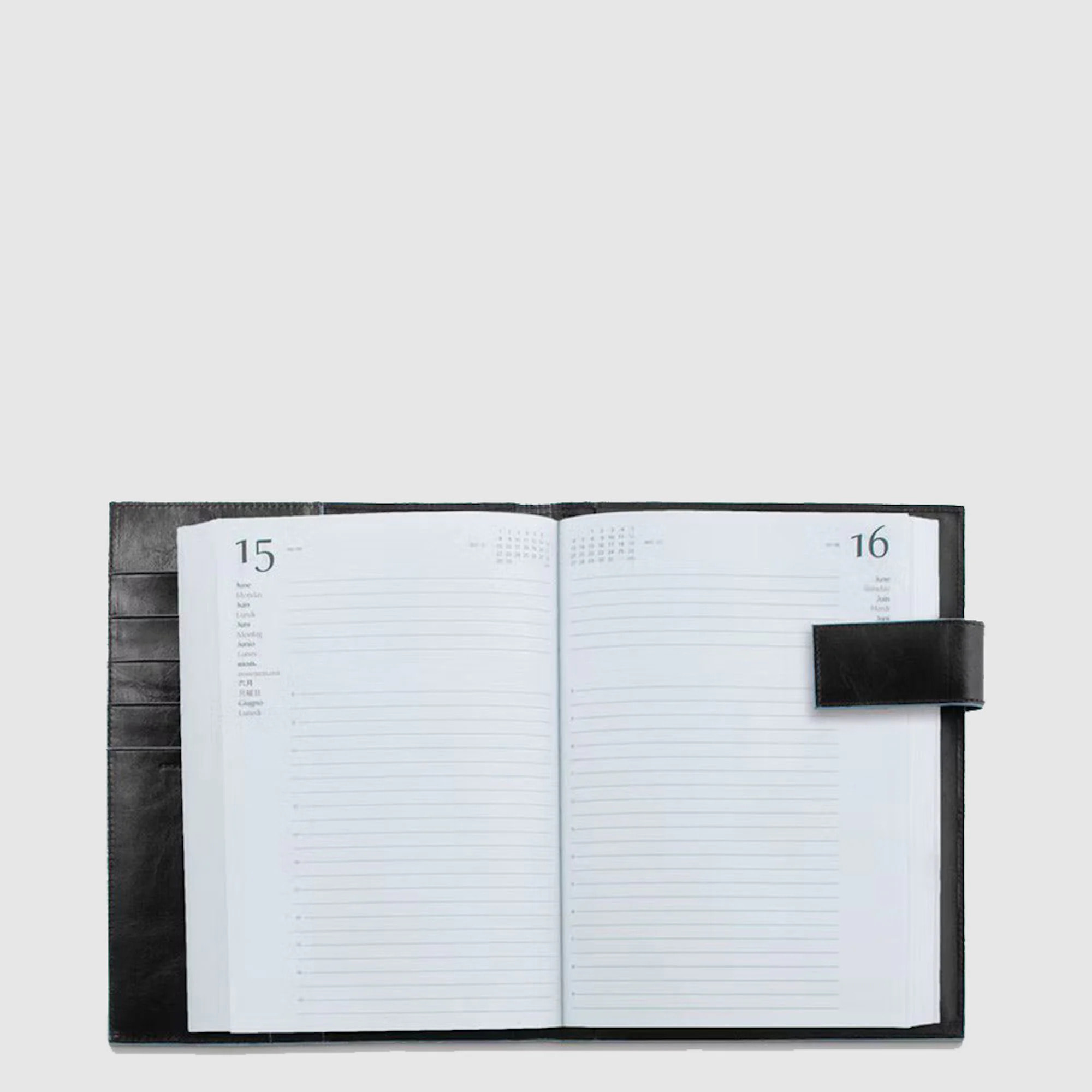 Piquadro Agenda quotidienne en cuir