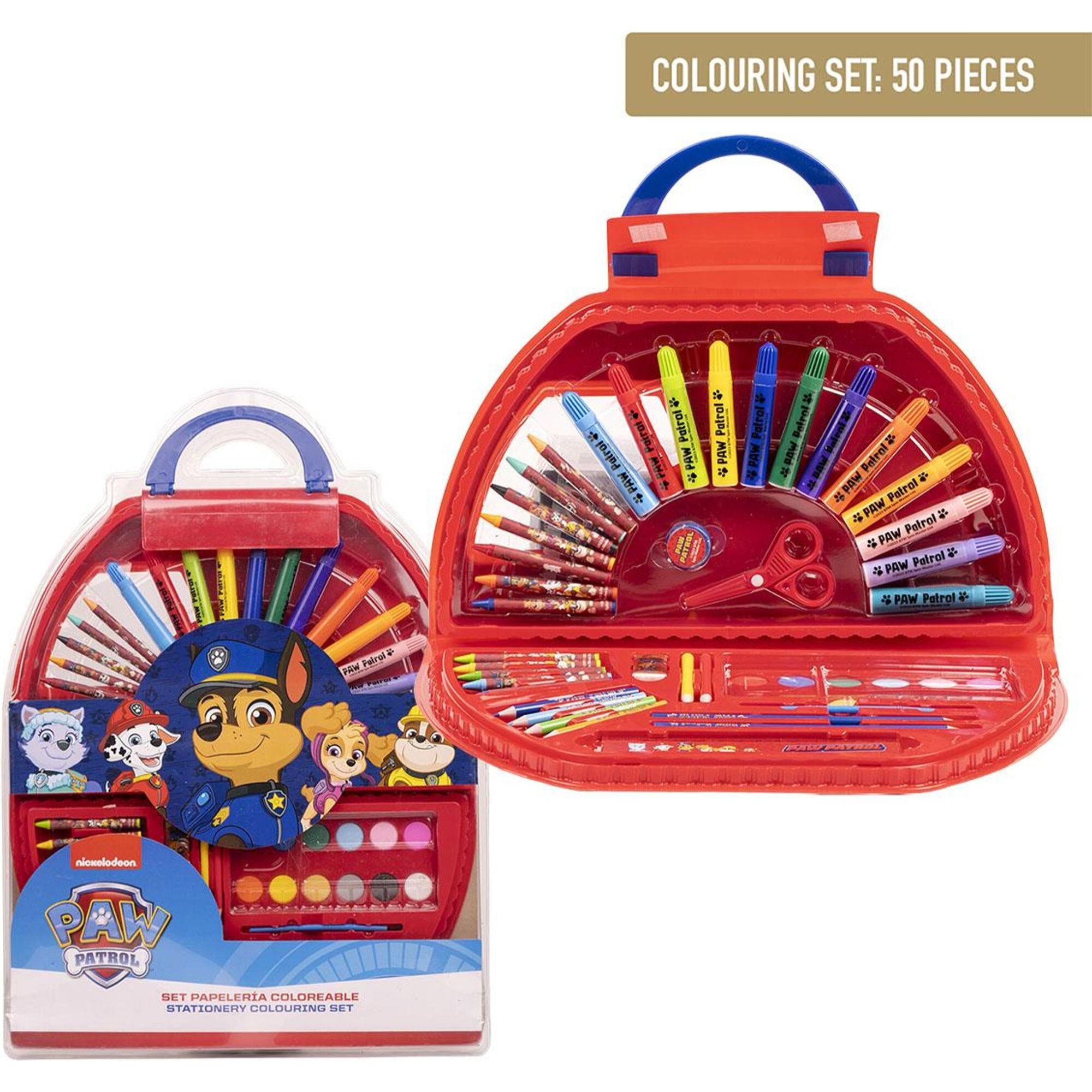 Set Papelería Coloreable 50 Piezas Paw Patrol