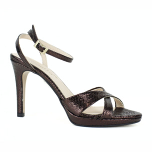 Sandalia whips de fiesta. Tacón de 8 cm