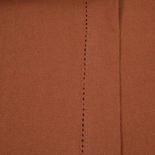 Nappe Jane 240x140cm terracotta en coton