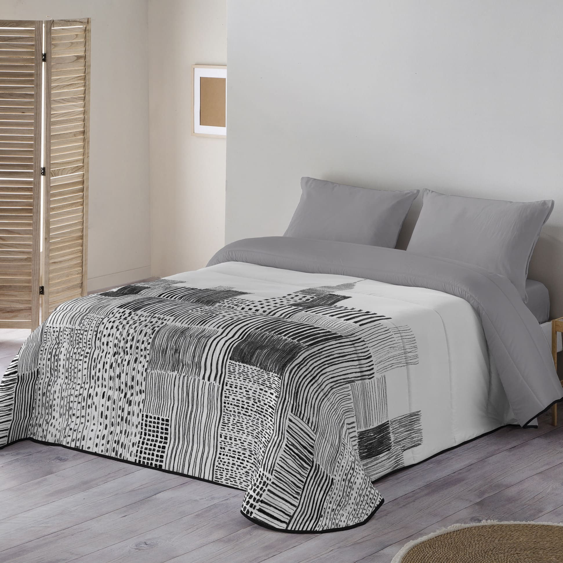 Naturals - Edredón Nórdico Estampado - 100% Poliéster Microfibra - 300 gr/m² - Sketch