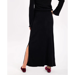 Falda larga de punto