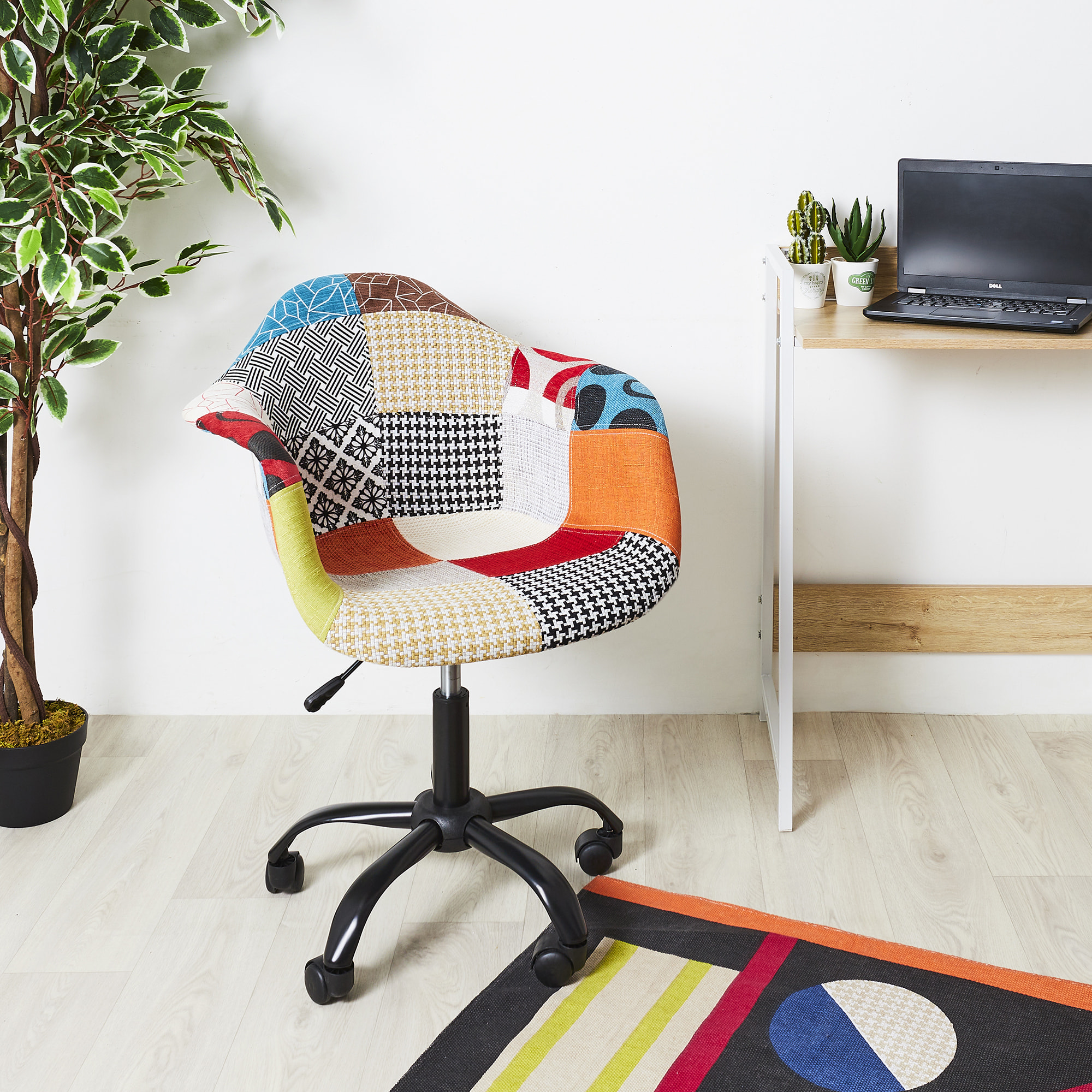 Fauteuil De Bureau Patchwork - Lot De 2