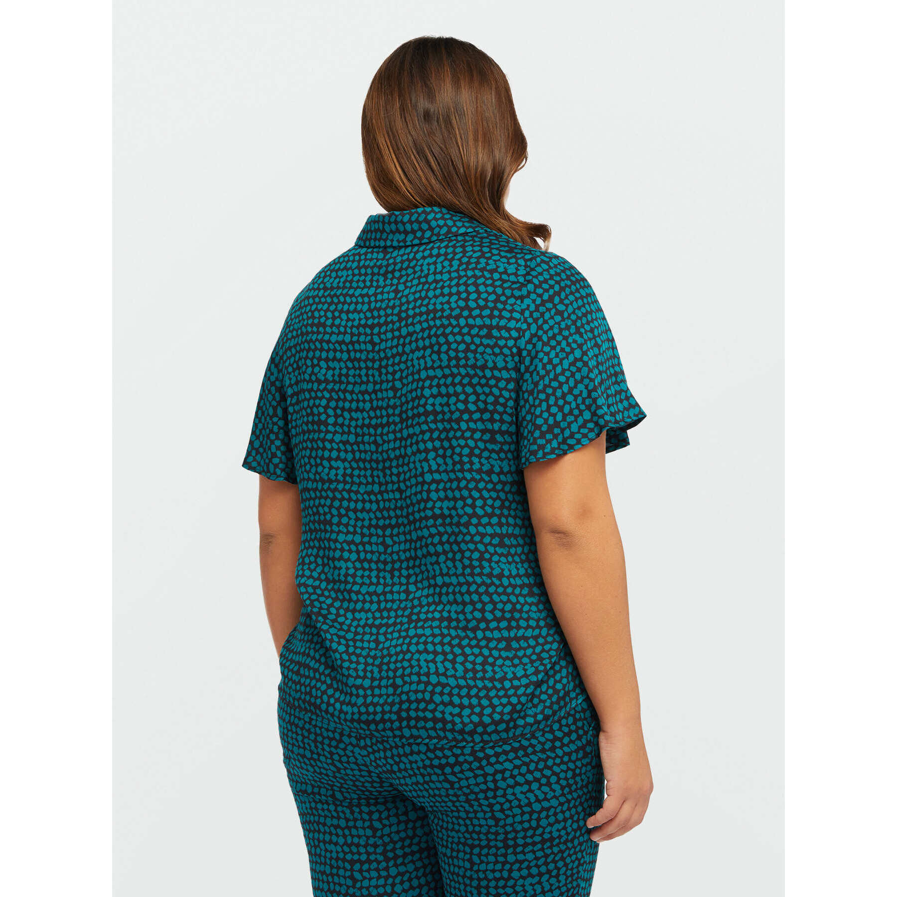 Fiorella Rubino - Camicia con fantasia stampata - Verde