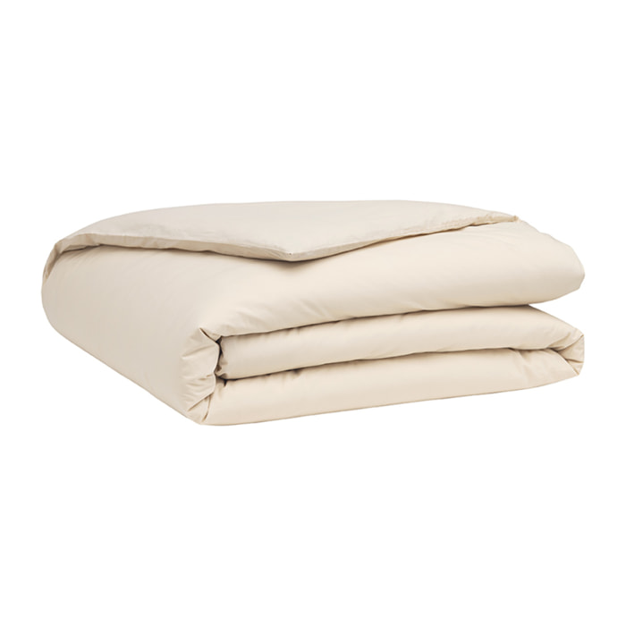 Housse de couette unie en percale de coton lavée, DELICATE