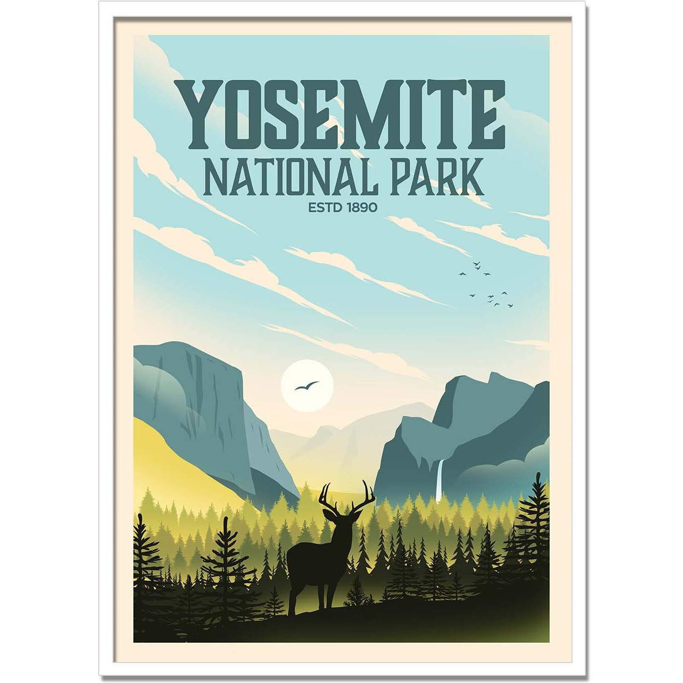Affiche - Yosemite National Park - Studio Inception