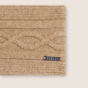 Fascia per capelli invernale con lavorazione a treccia