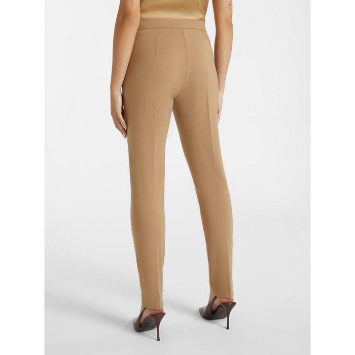 Elena Mirò - Pantalones slim fit de punto milano - Beige