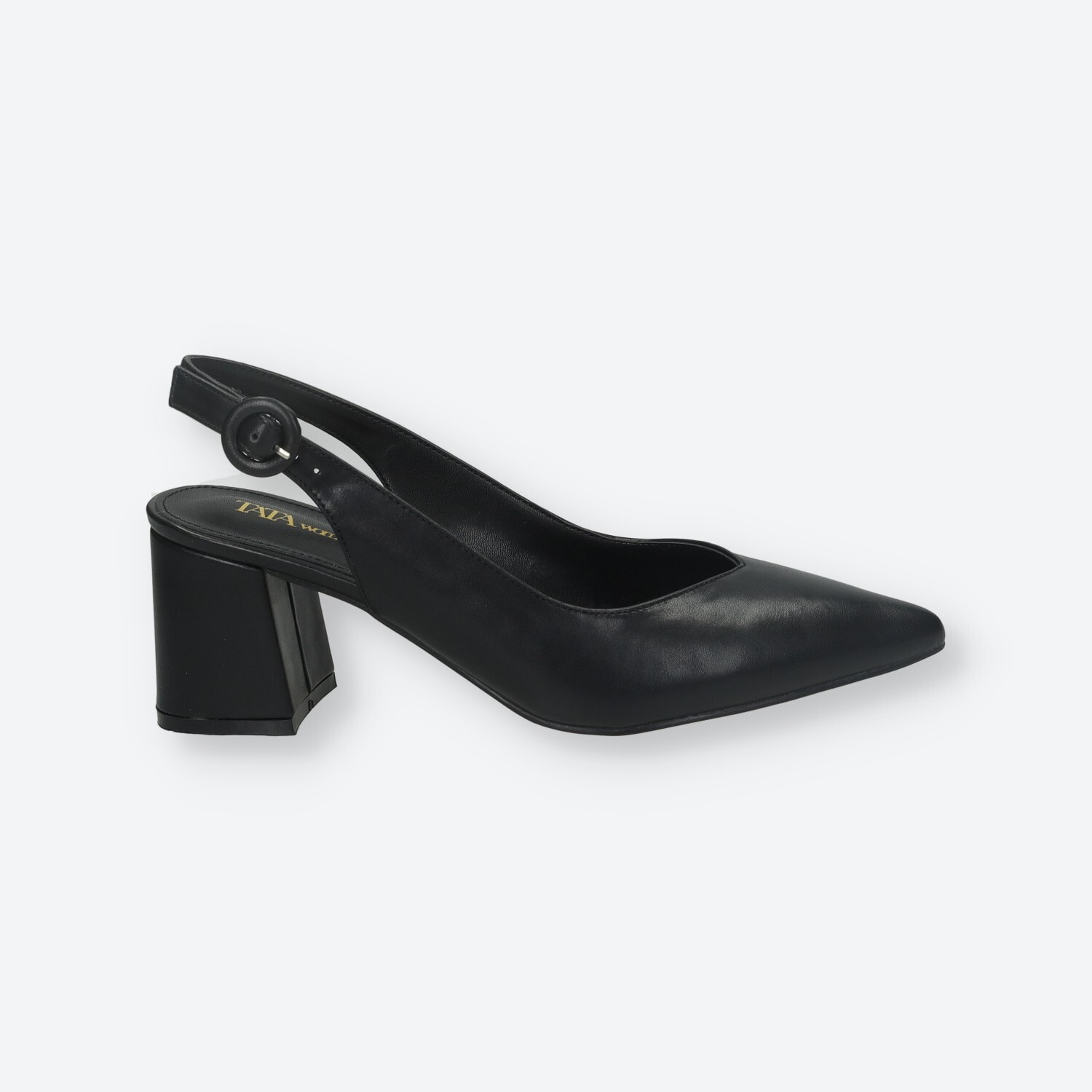 Décolleté sling back Donna Tata Italia Nero