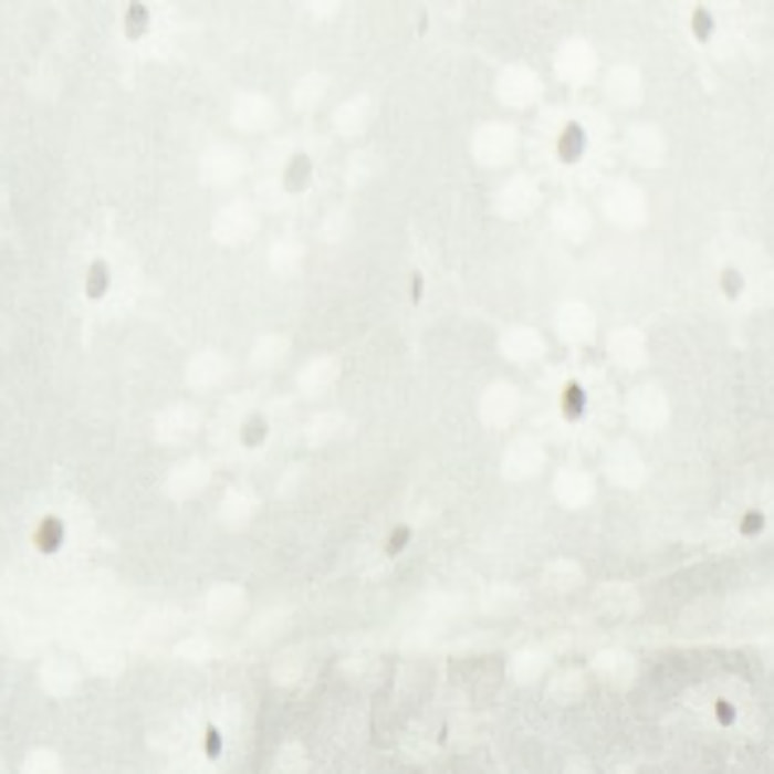 VESTIDO BAÑO BORDADO FLORES BLANCO