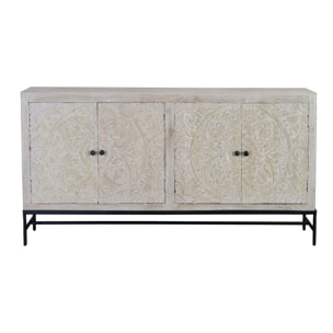 Aparador de Madera de Mango Estilo Mediterráneo Moderno