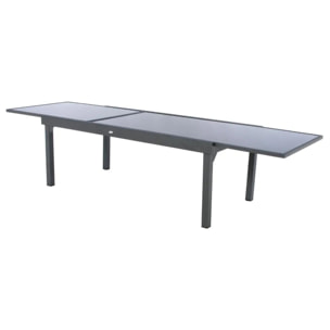 Table de jardin extensible Piazza Anthracite & Graphite