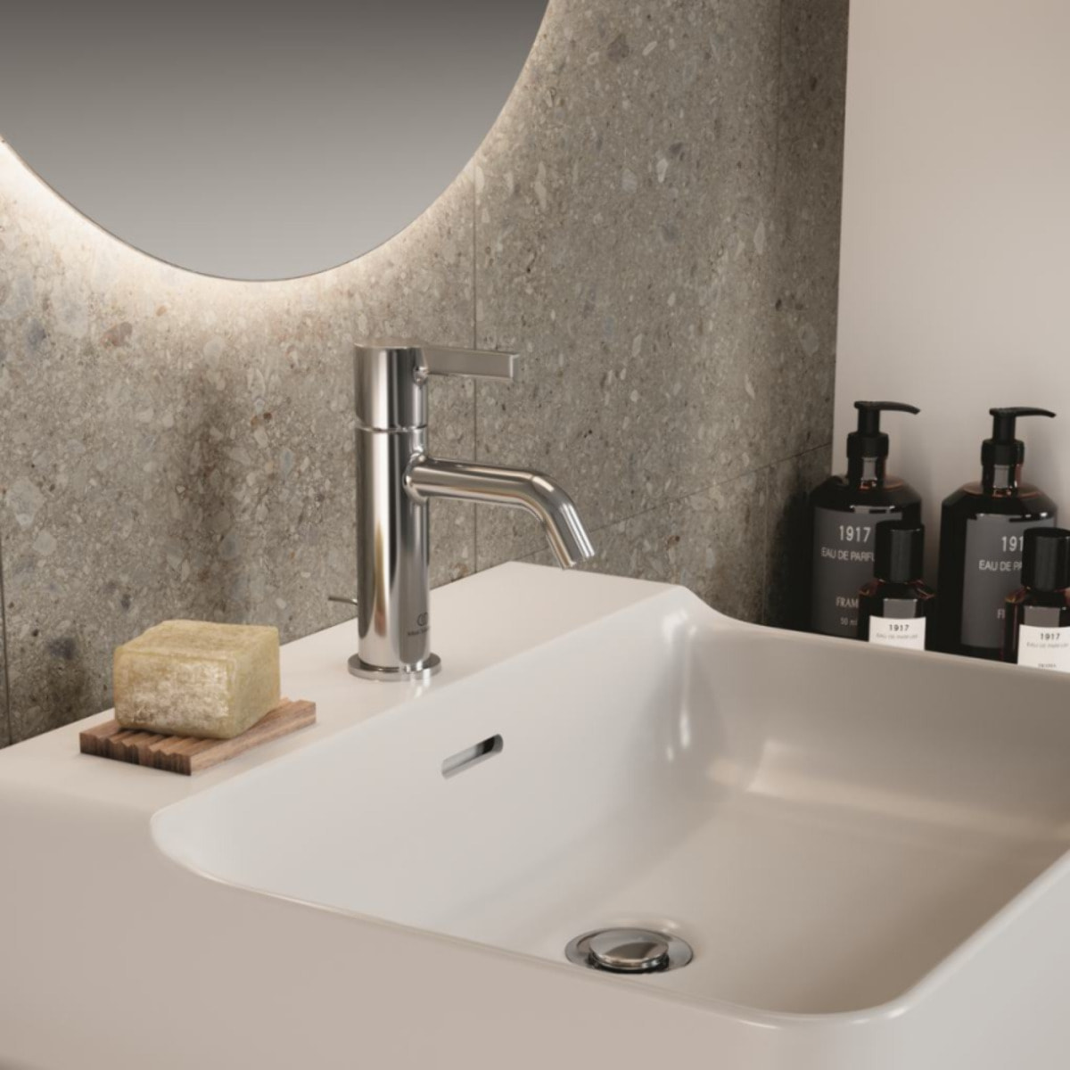 Mitigeur lavabo Joy avec tirette chrome