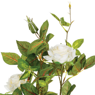 Rosier artificiel pot ciment H50cm