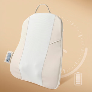Masajeador ergonómico recargable HY-KB-2025 para espalda, cuello y hombros. 3 modos de masaje con 2 velocidades. 2 intensidades de calor, cinta de ajuste para sillas y asientos.