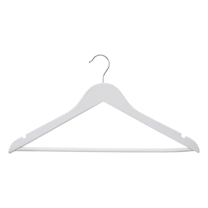 3 cintres en bois Noir Rubber