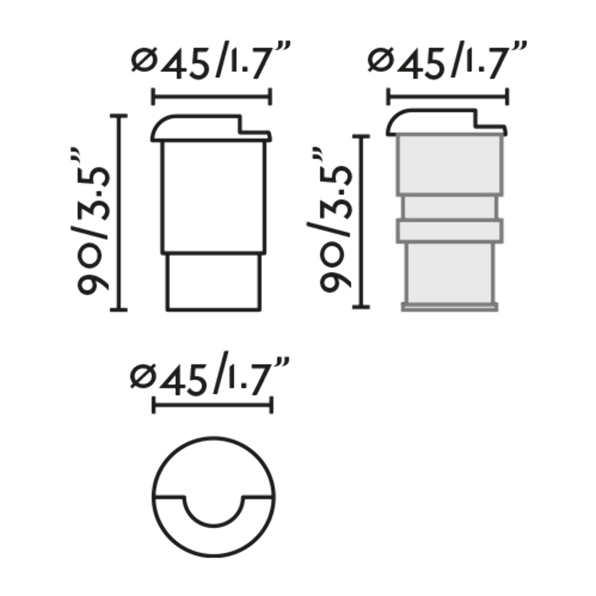 KANE 1 Empotrable níquel 2700K