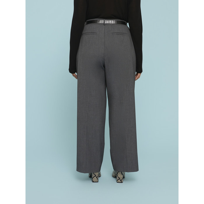 Fiorella Rubino - Pantalones Wide Leg sartoriales - Gris