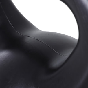 Kettlebell 12 Kg - haltère boule - poignée ergonomique - PVC noir