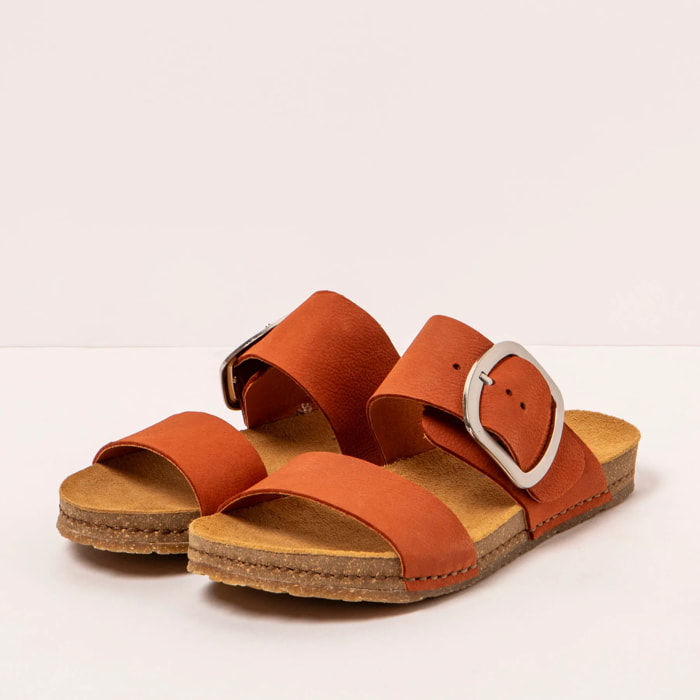 Sandalias 0175 NOBUCK DARK ORANGE/ CRETA color Dark orange