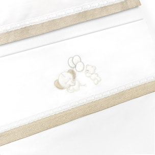 Triptico Minicuna Pasacinta Oso Elefante Globos Bco/Beig