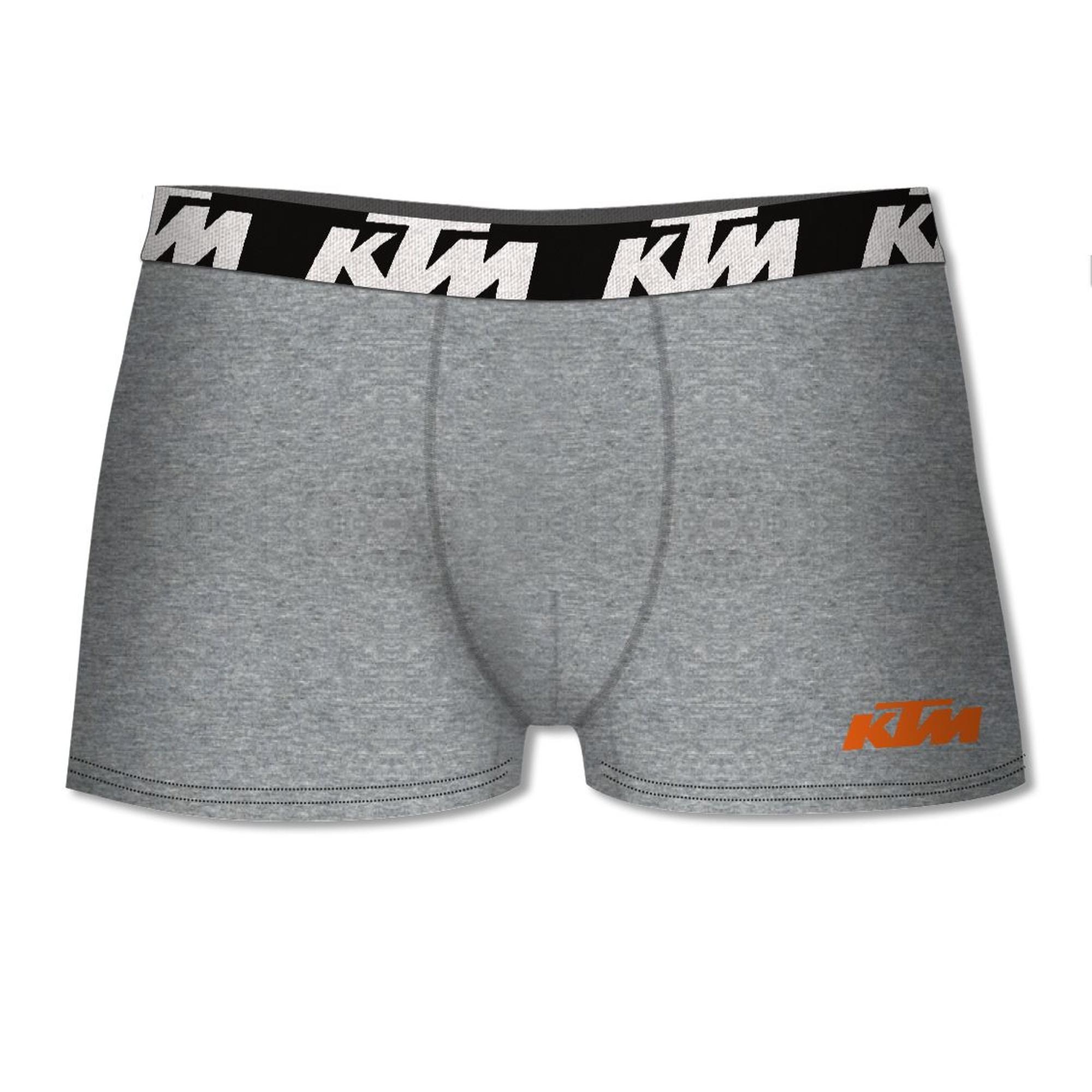 Set de 6 calzoncillos bóxer ktm blanco y gris claro