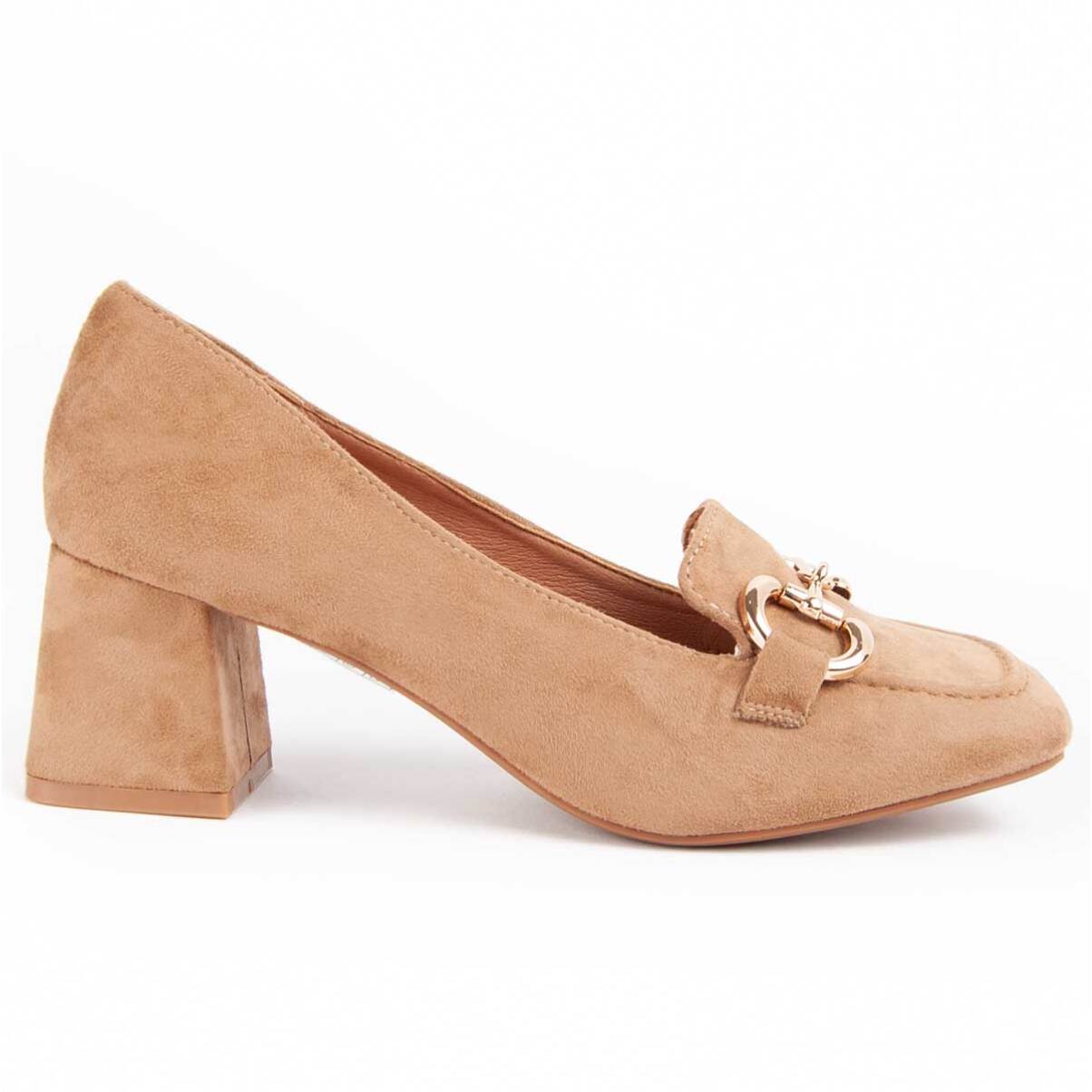 Zapato De Tacón - Marron - Altura: 6 Cm