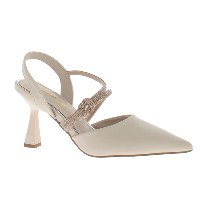 Marina Galanti Scarpe Donna Decollete Slingback Tacco 9 MG S24A006 Nude