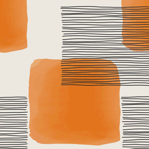 Papier peint, vitamine Orange