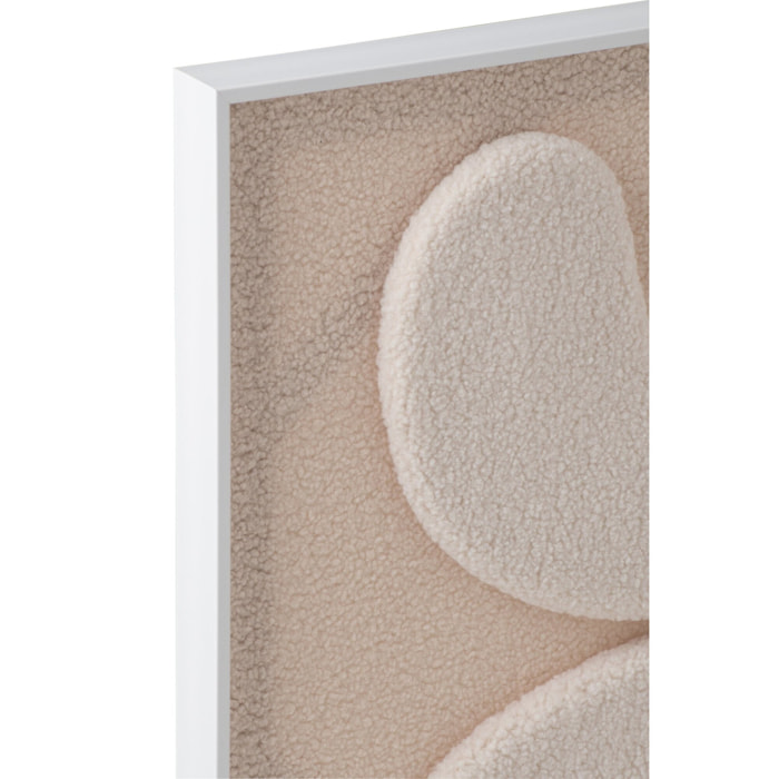 J-Line tableaux - MDF - écru/blanc - assortiment de 3