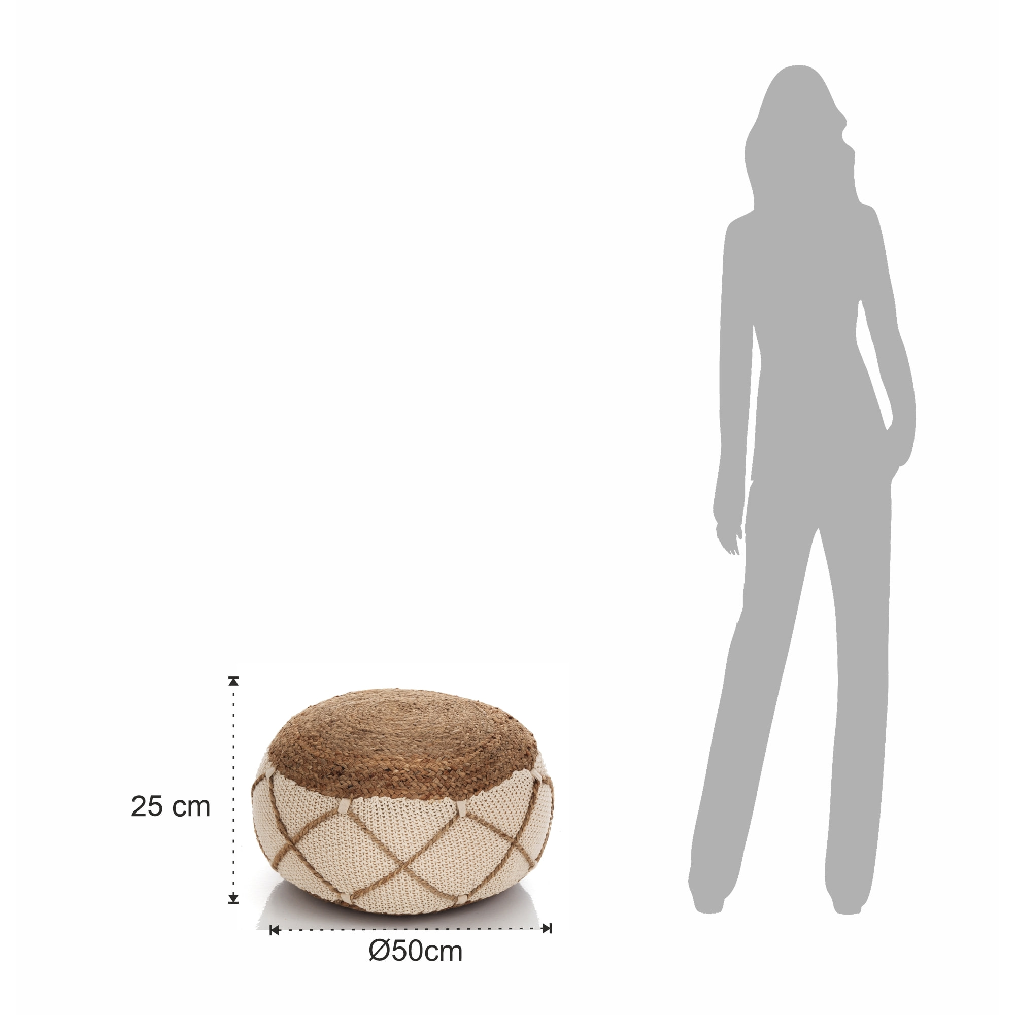 Tomasucci Pouf HAJA Multicolore