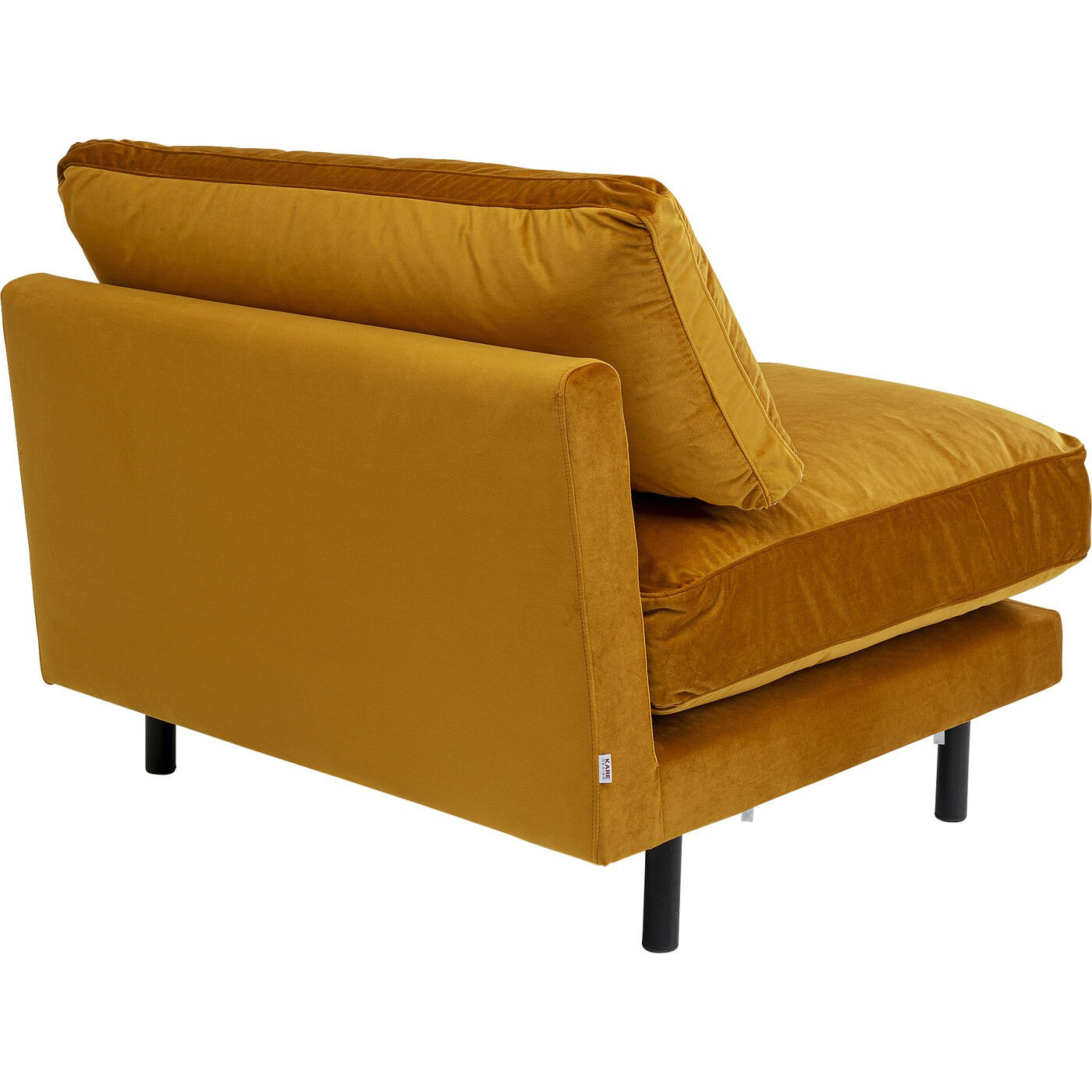 Fauteuil Discovery velours ocre Kare Design