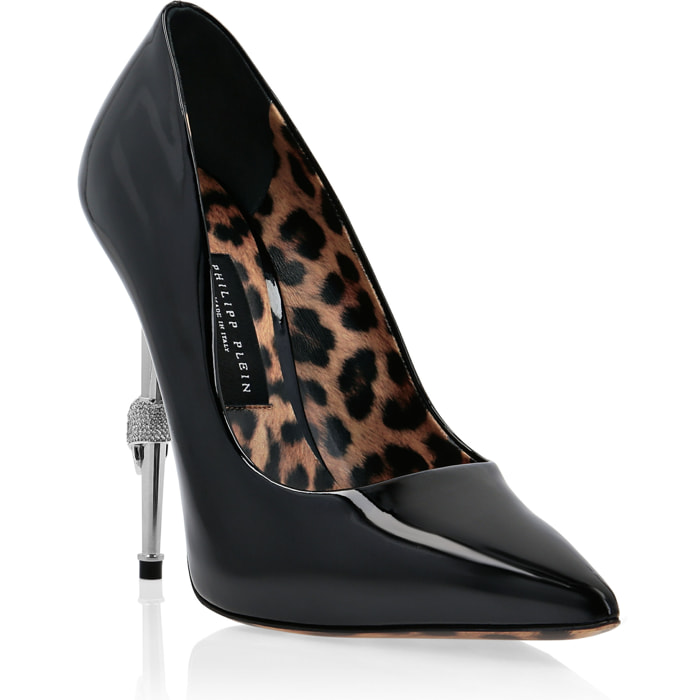 PHILIPP PLEIN Decoltè Hi-Heels SKULL