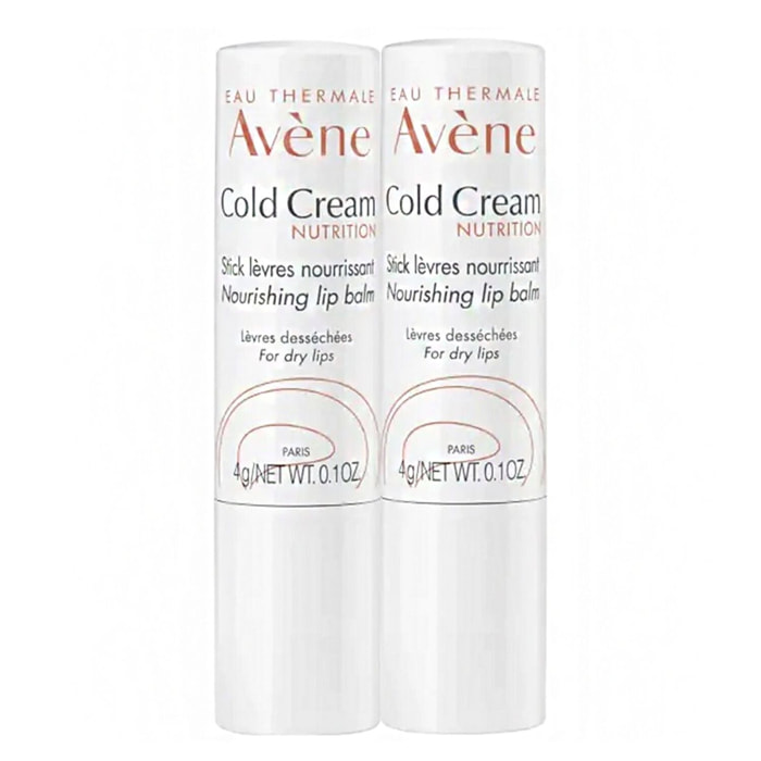 Cold Cream - Stick à Lèvres Nourrissant Lot 2x 4g