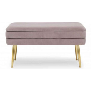 PANCA CONTENITORE PAVLINA MAUVE 80X38X42 cm