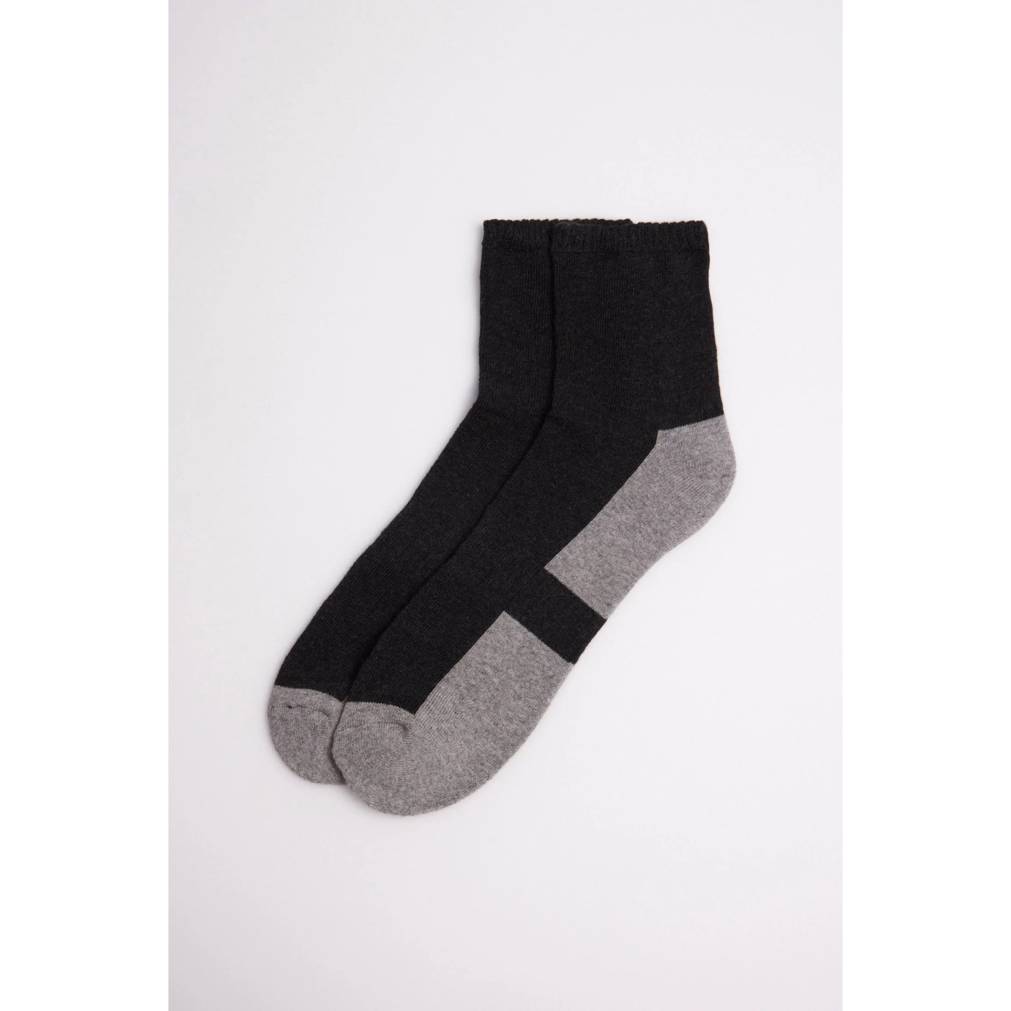 Confezione da 3 calzini sportivi in spugna grigi e neri
