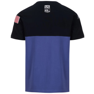 Kappa - T-Shirts & Top Uomo Donna Blu - Supporter Ayba2B Usa Us