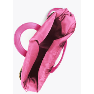 Borsa a cesta piccola con borchie