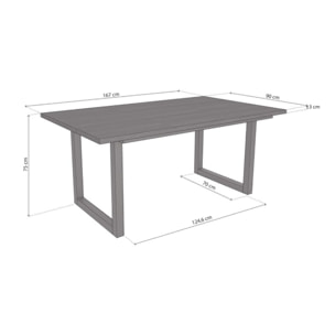 Mesa de comedor Altea 170 Negro