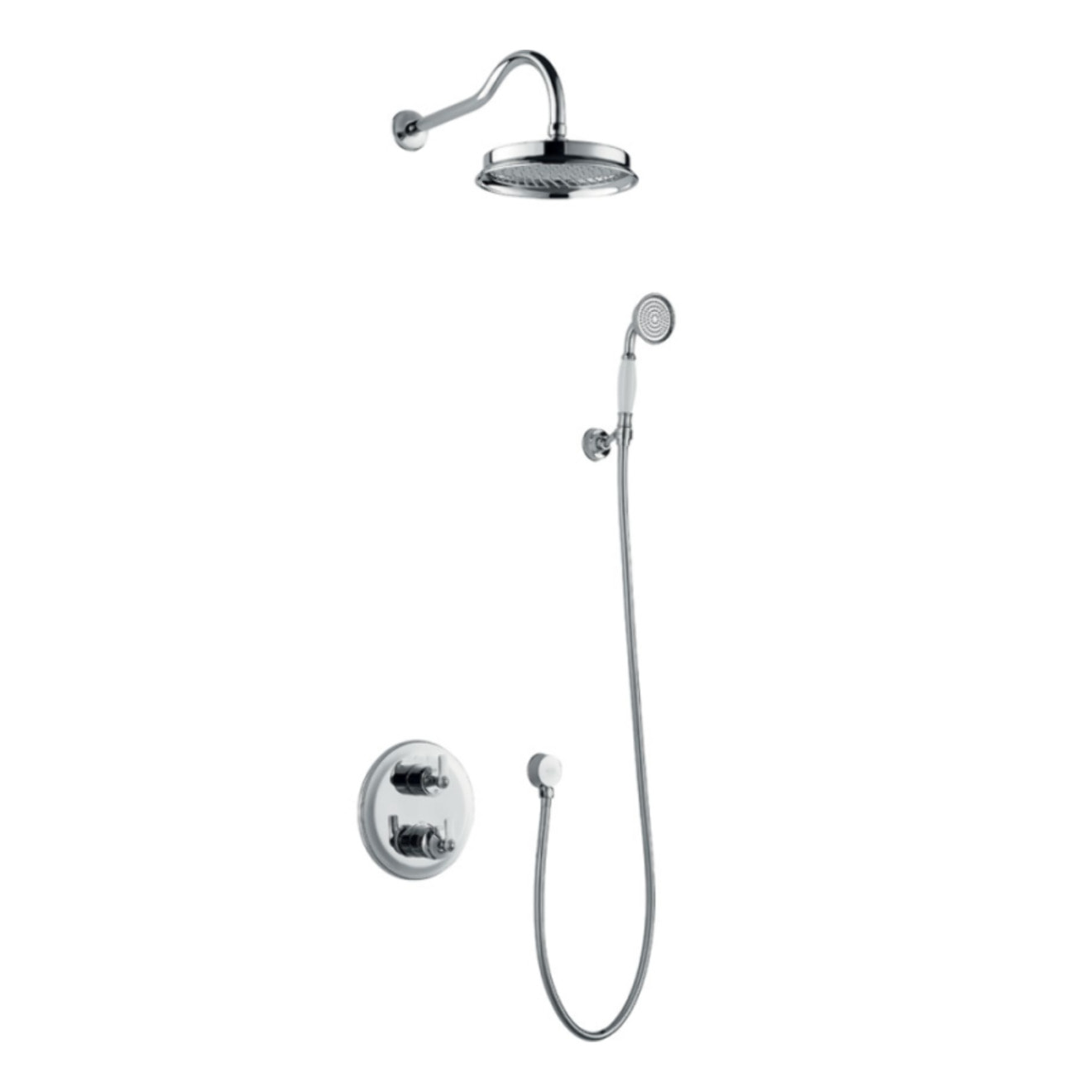 Robinet douche encastrable rétro Paini Lady's chrome