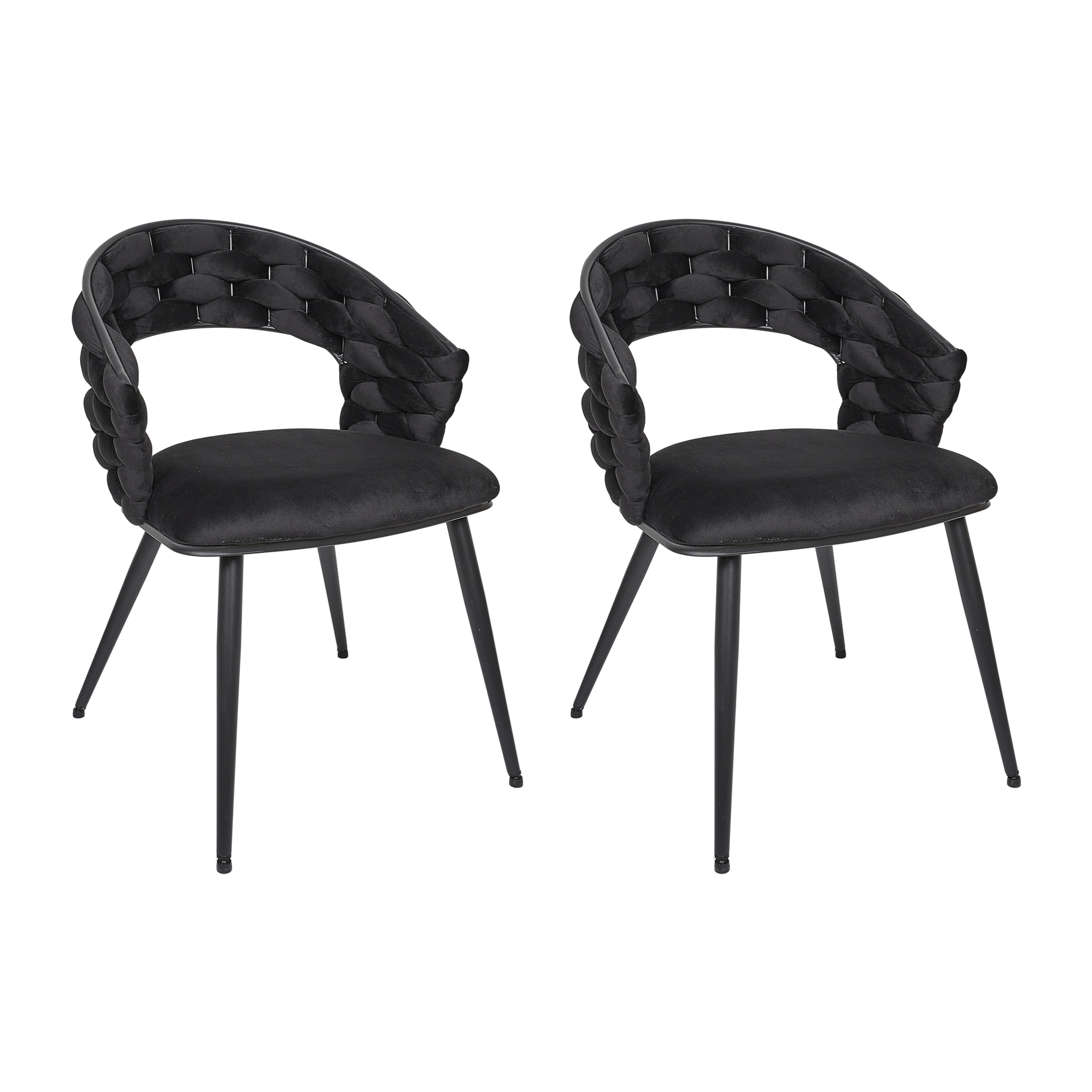 Chaise Sawyer Noir - Lot De 2