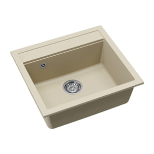 56,5x51cm évier en Granite, à encastrer, jasmin (SATSINKGQQ100J)